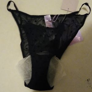 Savage X FENTY Black Lace String Bikini
